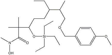 (2R,3S,6R)-6-Ethyl-7-[(4-methoxybenzyloxy)methyl]-3-(triethylsilyloxy)-2,N-dimethyloctanehydroxamic acid methyl ester