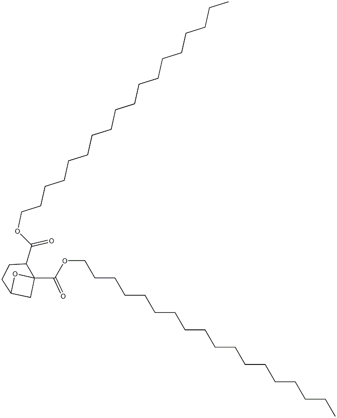 7-オキサビシクロ[3.1.1]ヘプタン-1,2-ジカルボン酸ジオクタデシル 化学構造式