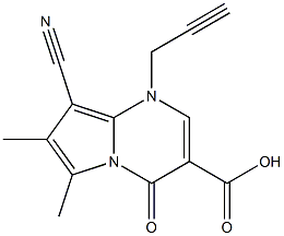 1-(2-Propynyl)-4-oxo-6-methyl-7-methyl-8-cyano-1,4-dihydropyrrolo[1,2-a]pyrimidine-3-carboxylic acid