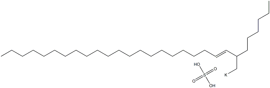 Sulfuric acid 2-hexyl-3-tetracosenyl=potassium ester salt