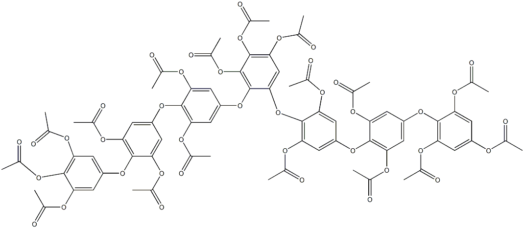 1-[4-[4-(2,4,6-Triacetoxyphenoxy)-2,6-diacetoxyphenoxy]-2,6-diacetoxyphenoxy]-2-[4-[4-(3,4,5-triacetoxyphenoxy)-3,5-diacetoxyphenoxy]-3,5-diacetoxyphenoxy]-3,4,5-triacetoxybenzene