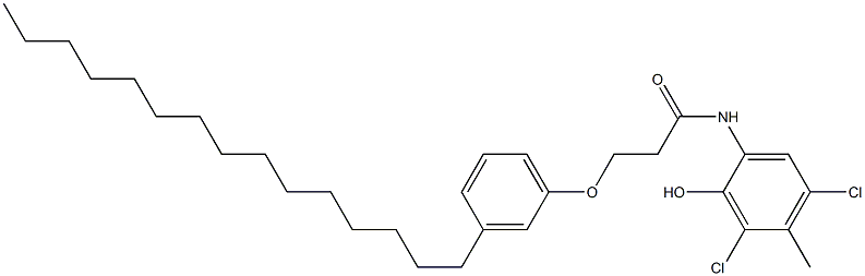 2-[3-(3-Pentadecylphenoxy)propanoylamino]-4,6-dichloro-5-methylphenol