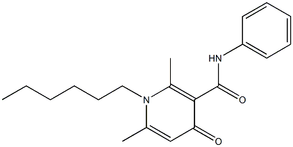 1-Hexyl-1,4-dihydro-2,6-dimethyl-N-phenyl-4-oxopyridine-3-carboxamide