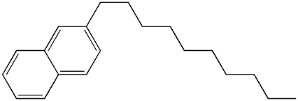 2-デシルナフタレン 化学構造式