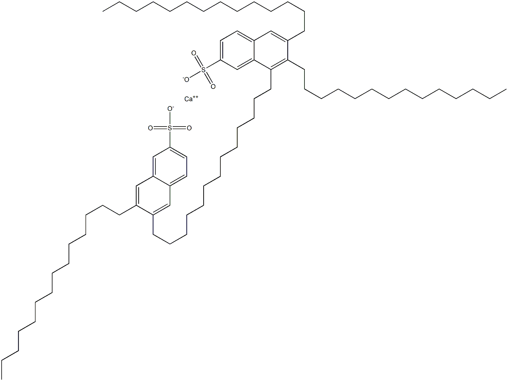 Bis(6,7-ditetradecyl-2-naphthalenesulfonic acid)calcium salt