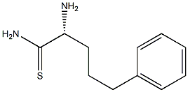 [R,(+)]-2-アミノ-4-ベンジルチオブチルアミド 化学構造式
