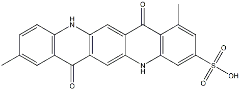 5,7,12,14-Tetrahydro-1,9-dimethyl-7,14-dioxoquino[2,3-b]acridine-3-sulfonic acid