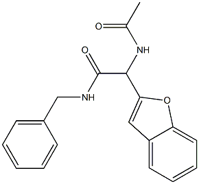 2-Acetylamino-2-(benzofuran-2-yl)-N-benzylacetamide