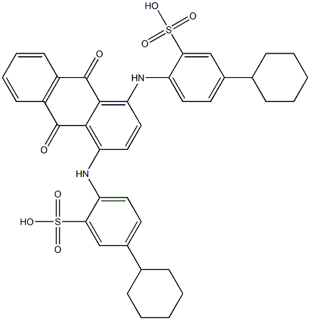 1,4-Bis(4-cyclohexyl-2-sulfoanilino)-9,10-anthraquinone
