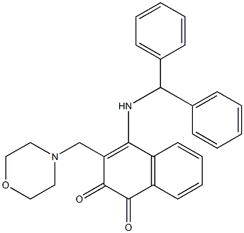 4-[(Diphenylmethyl)amino]-3-[(morpholino)methyl]naphthalene-1,2-dione