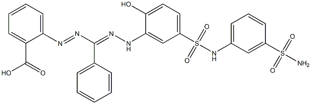 5-(2-Carboxyphenyl)-1-[2-hydroxy-5-[N-(3-sulfamoylphenyl)sulfamoyl]phenyl]-3-phenylformazan