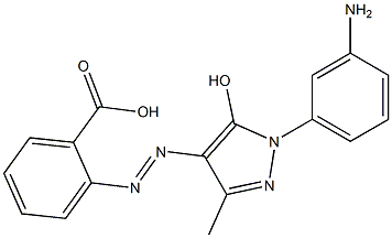 o-[1-(m-Aminophenyl)-5-hydroxy-3-methyl-1H-pyrazol-4-ylazo]benzoic acid