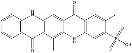 5,7,12,14-Tetrahydro-2,6-dimethyl-7,14-dioxoquino[2,3-b]acridine-3-sulfonic acid