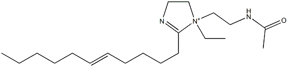 1-[2-(アセチルアミノ)エチル]-1-エチル-2-(5-ウンデセニル)-2-イミダゾリン-1-イウム 化学構造式
