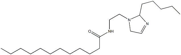 1-(2-ラウロイルアミノエチル)-2-ペンチル-3-イミダゾリン 化学構造式