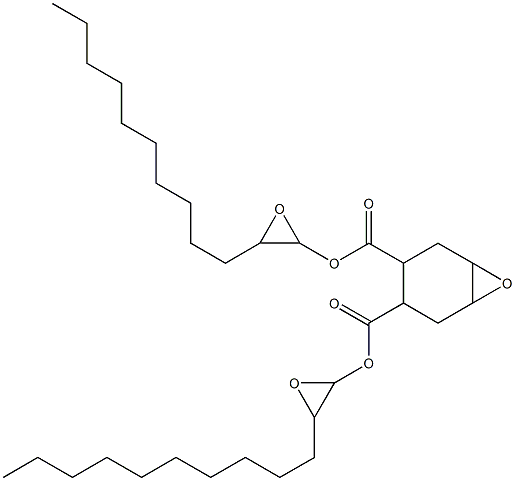 7-オキサビシクロ[4.1.0]ヘプタン-3,4-ジカルボン酸ビス(1,2-エポキシドデカン-1-イル) 化学構造式
