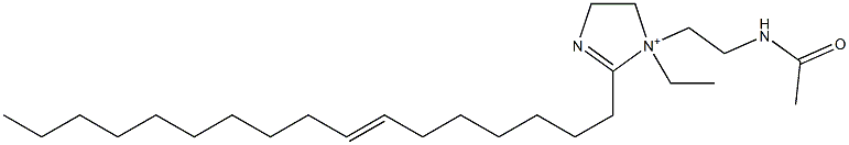 1-[2-(アセチルアミノ)エチル]-1-エチル-2-(7-ヘプタデセニル)-2-イミダゾリン-1-イウム 化学構造式