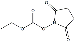 1-[(エトキシカルボニル)オキシ]ピロリジン-2,5-ジオン 化学構造式