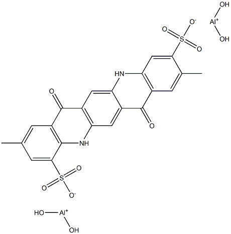 5,7,12,14-Tetrahydro-2,9-dimethyl-7,14-dioxoquino[2,3-b]acridine-3,11-disulfonic acid bis(dihydroxyaluminum) salt