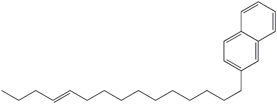 2-(11-ペンタデセニル)ナフタレン 化学構造式