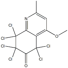 5,5,7,7,8,8-Hexachloro-4-methoxy-2-methyl-5,6,7,8-tetrahydro-6-quinolinone