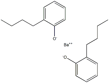 バリウムビス(2-ブチルフェノラート) 化学構造式