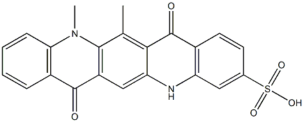 5,7,12,14-Tetrahydro-12,13-dimethyl-7,14-dioxoquino[2,3-b]acridine-3-sulfonic acid