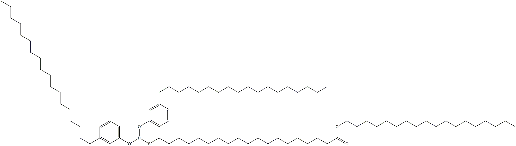 Thiophosphorous acid O,O-bis(3-octadecylphenyl)S-(19-octadecyloxy-19-oxononadecyl) ester