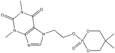2-[2-(1,2,3,6-Tetrahydro-1,3-dimethyl-2,6-dioxo-7H-purin-7-yl)ethyloxy]-5,5-dimethyl-1,3,2-dioxaphosphorinane-2-oxide