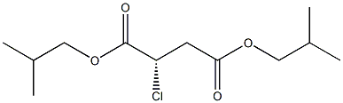 [S,(-)]-クロロこはく酸ジ(2-メチルプロピル) 化学構造式