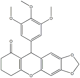 6,8,9,10-Tetrahydro-10-(3,4,5-trimethoxyphenyl)-7H-1,3-dioxolo[4,5-b]xanthen-9-one