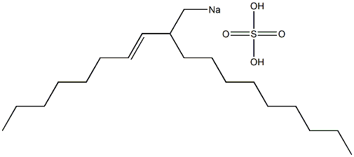 Sulfuric acid 2-(1-octenyl)undecyl=sodium ester salt
