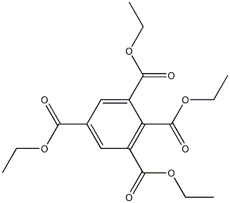 ベンゼン-1,2,3,5-テトラキス(カルボン酸エチル) 化学構造式