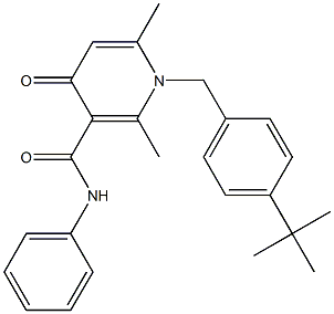 1-(4-tert-Butylbenzyl)-1,4-dihydro-2,6-dimethyl-N-phenyl-4-oxopyridine-3-carboxamide