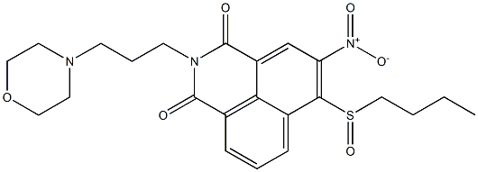 2-[3-(Morpholine-4-yl)propyl]-6-butylsulfinyl-5-nitro-1H-benzo[de]isoquinoline-1,3(2H)-dione