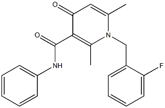1-(2-Fluorobenzyl)-1,4-dihydro-2,6-dimethyl-N-phenyl-4-oxopyridine-3-carboxamide