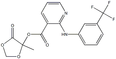 2-[(3-Trifluoromethylphenyl)amino]pyridine-3-carboxylic acid 5-methyl-4-oxo-1,3-dioxolan-5-yl ester