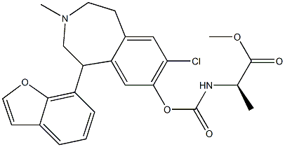 [(R)-1-(Methoxycarbonyl)ethyl]carbamic acid [[7-chloro-3-methyl-1-(benzofuran-7-yl)-2,3,4,5-tetrahydro-1H-3-benzazepin]-8-yl] ester