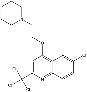 2-Trichloromethyl-4-(2-piperidinoethoxy)-6-chloroquinoline