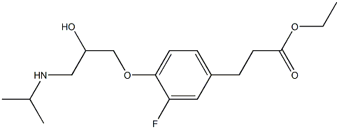 3-[3-Fluoro-4-(2-hydroxy-3-isopropylaminopropoxy)phenyl]propanoic acid ethyl ester