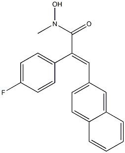 (E)-3-(2-Naphthalenyl)-2-(4-fluorophenyl)-N-methyl-2-propenehydroxamic acid