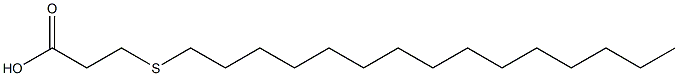 3-(ペンタデシルチオ)プロピオン酸 化学構造式