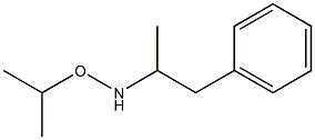 O-イソプロピル-N-(1-メチル-2-フェニルエチル)ヒドロキシルアミン 化学構造式