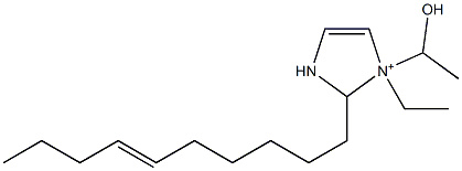 2-(6-Decenyl)-1-ethyl-1-(1-hydroxyethyl)-4-imidazoline-1-ium|