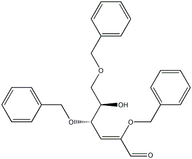 (2Z,4S,5R)-2,4,6-Tris(benzyloxy)-5-hydroxy-2-hexenal