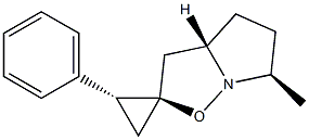 (2R,3aS,6R,2'R)-6-Methyl-2'-phenyl-3a,4,5,6-tetrahydrospiro[pyrrolo[1,2-b]isoxazole-2(3H),1'-cyclopropane]