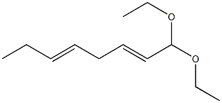 2,5-Octadienal diethyl acetal Structure