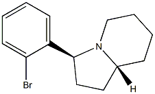 [3S,8aR]-3-(2-ブロモフェニル)オクタヒドロインドリジン 化学構造式