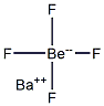 テトラフルオロベリリウム酸バリウム 化学構造式