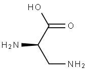3-アミノ-D-アラニン 化学構造式